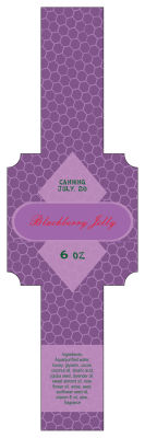 Blackberry Canning Soap Square Labels